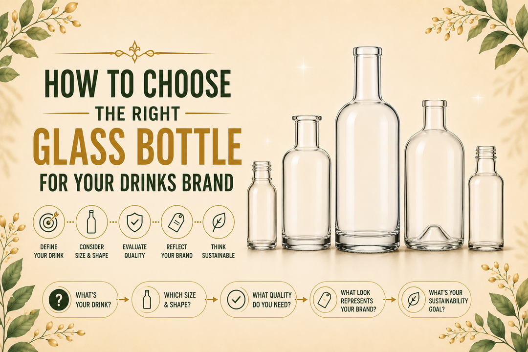 How to Choose the Right Glass Bottle for Your Drinks Brand
