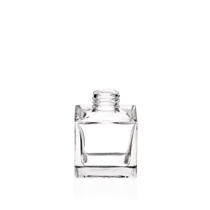 100ml Clear Glass Square Diffuser Bottle - Glass - Diffuser Glass - Coloured Bottles