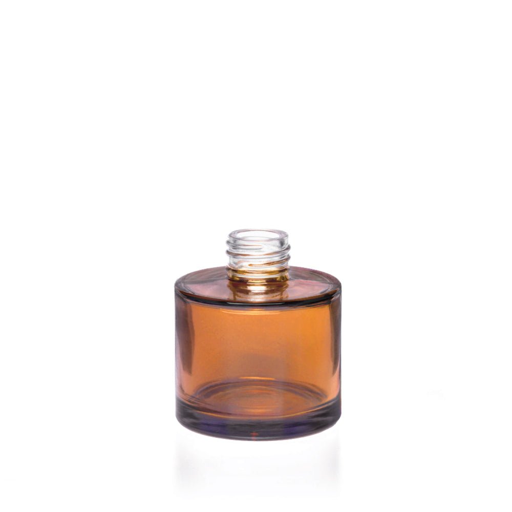 100ml Amber Glass Round Karen Diffuser Bottle - Glass - Diffuser Glass - Coloured Bottles