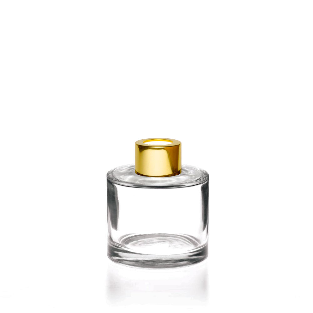 100ml Clear Glass Round Karen Diffuser Bottle - Glass - Diffuser Glass - Coloured Bottles