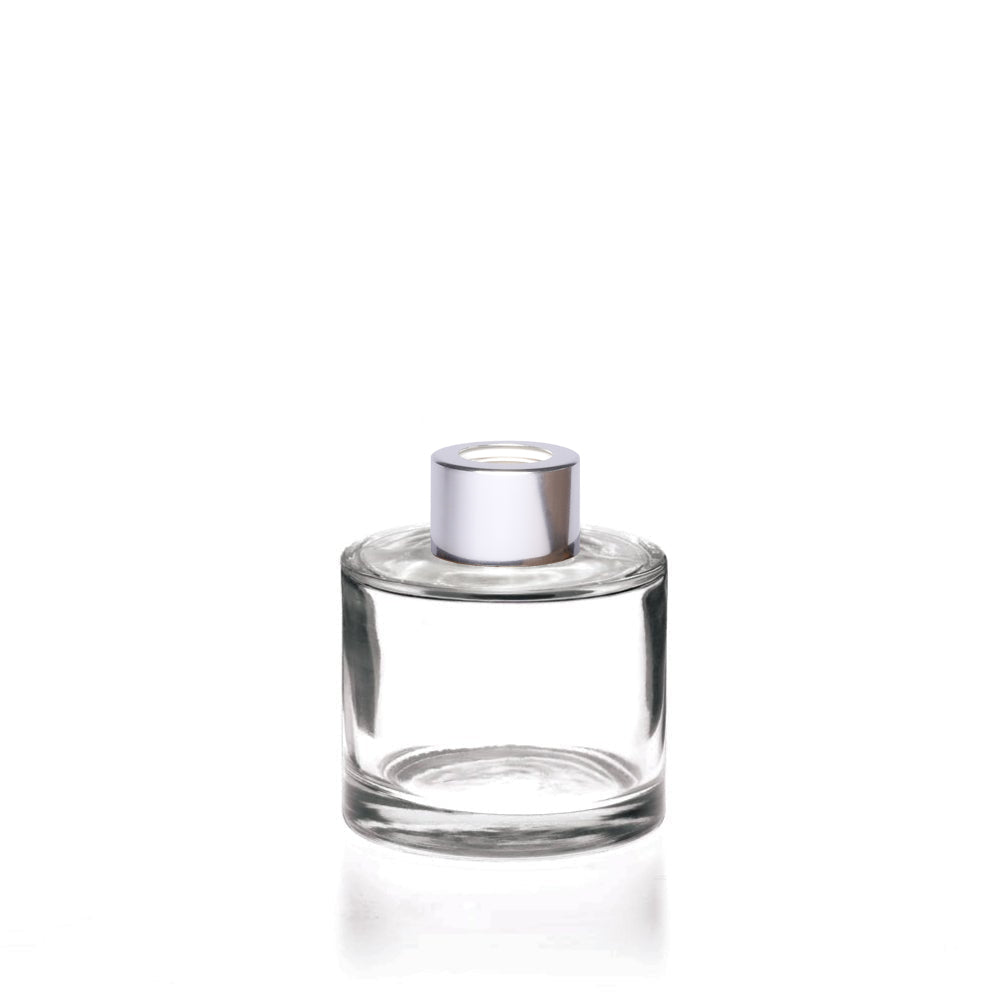 100ml Clear Glass Round Karen Diffuser Bottle - Glass - Diffuser Glass - Coloured Bottles