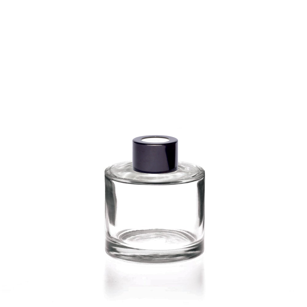 100ml Clear Glass Round Karen Diffuser Bottle - Glass - Diffuser Glass - Coloured Bottles