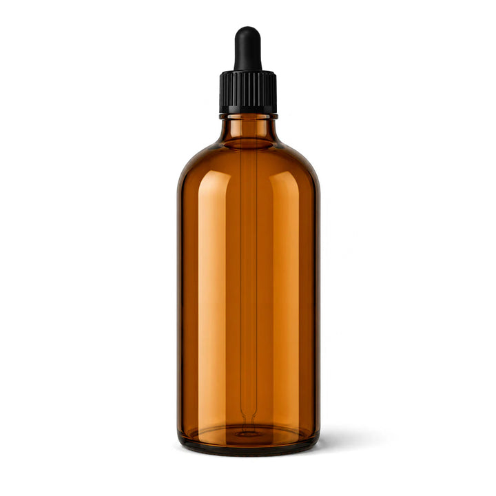 100ml Amber Glass Tall Dropper Bottle - Glass - Aromatherapy Glass - Coloured Bottles