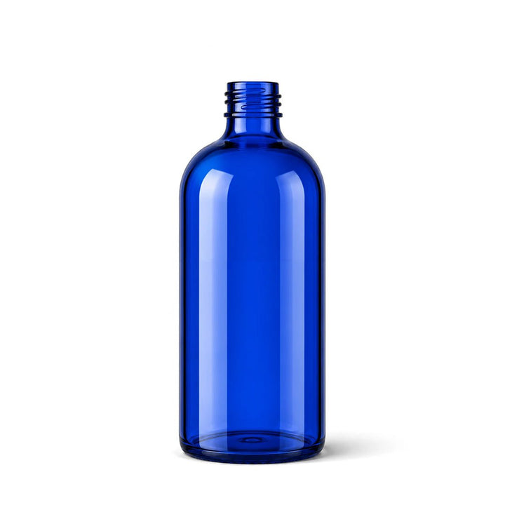 100ml Blue Glass Tall Dropper Bottle - Glass - Aromatherapy Glass - Coloured Bottles