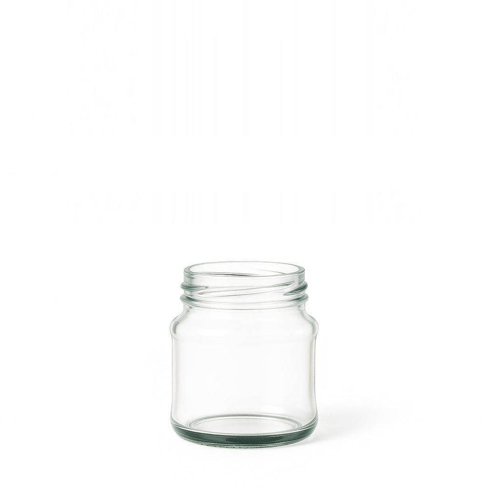 110ml Clear Glass Round Jar - Glass - Food Glass - Coloured Bottles