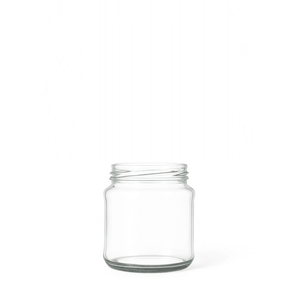 110ml Clear Glass Round Jar - Glass - Food Glass - Coloured Bottles