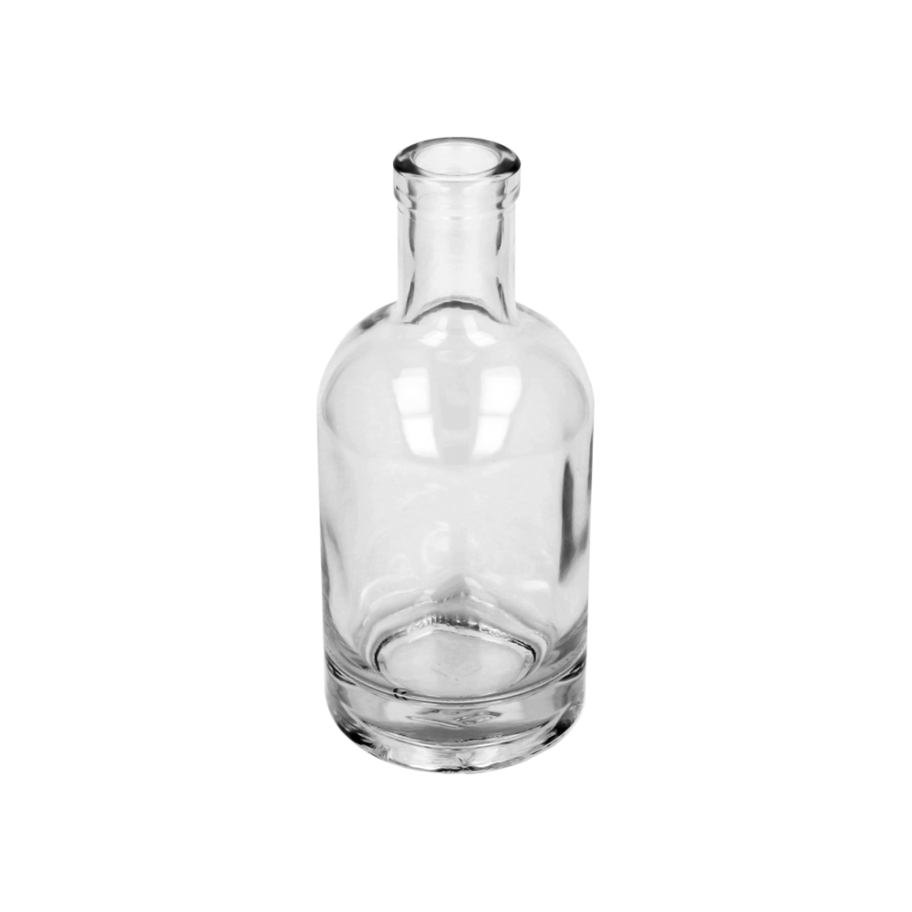 200ml Clear Glass Round Nocturne Bottle - Glass - Food Glass - Coloured Bottles