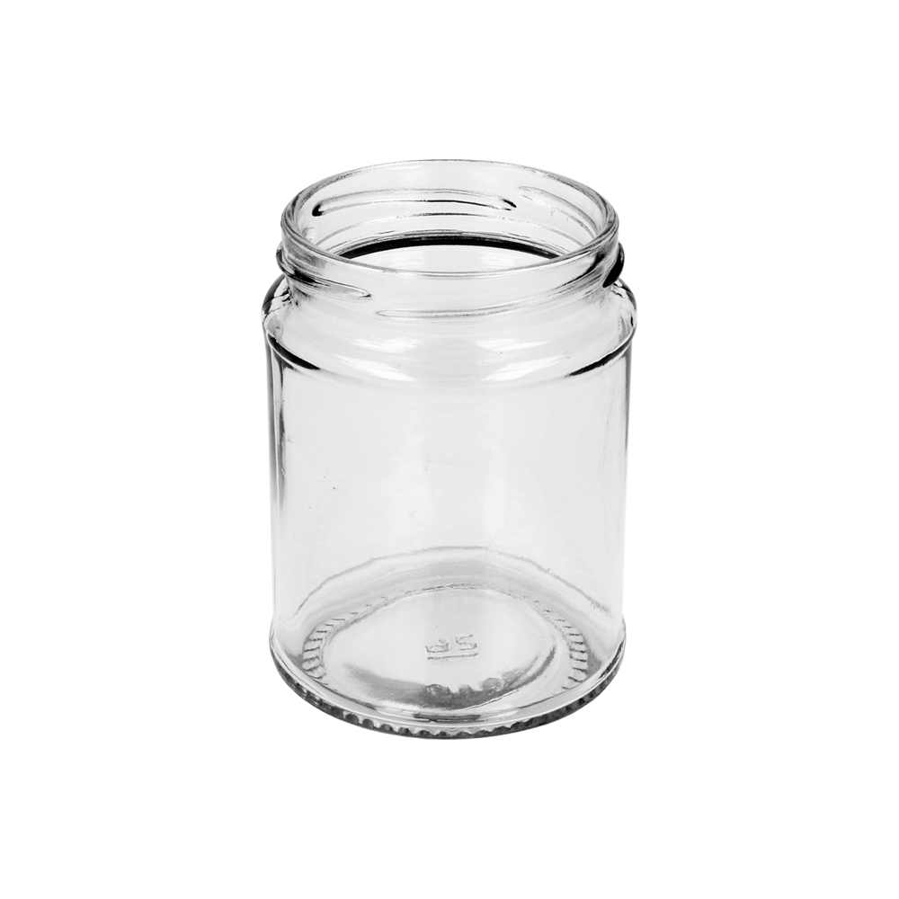 300ml Clear Glass Round Jar - Glass - Food Glass - Coloured Bottles