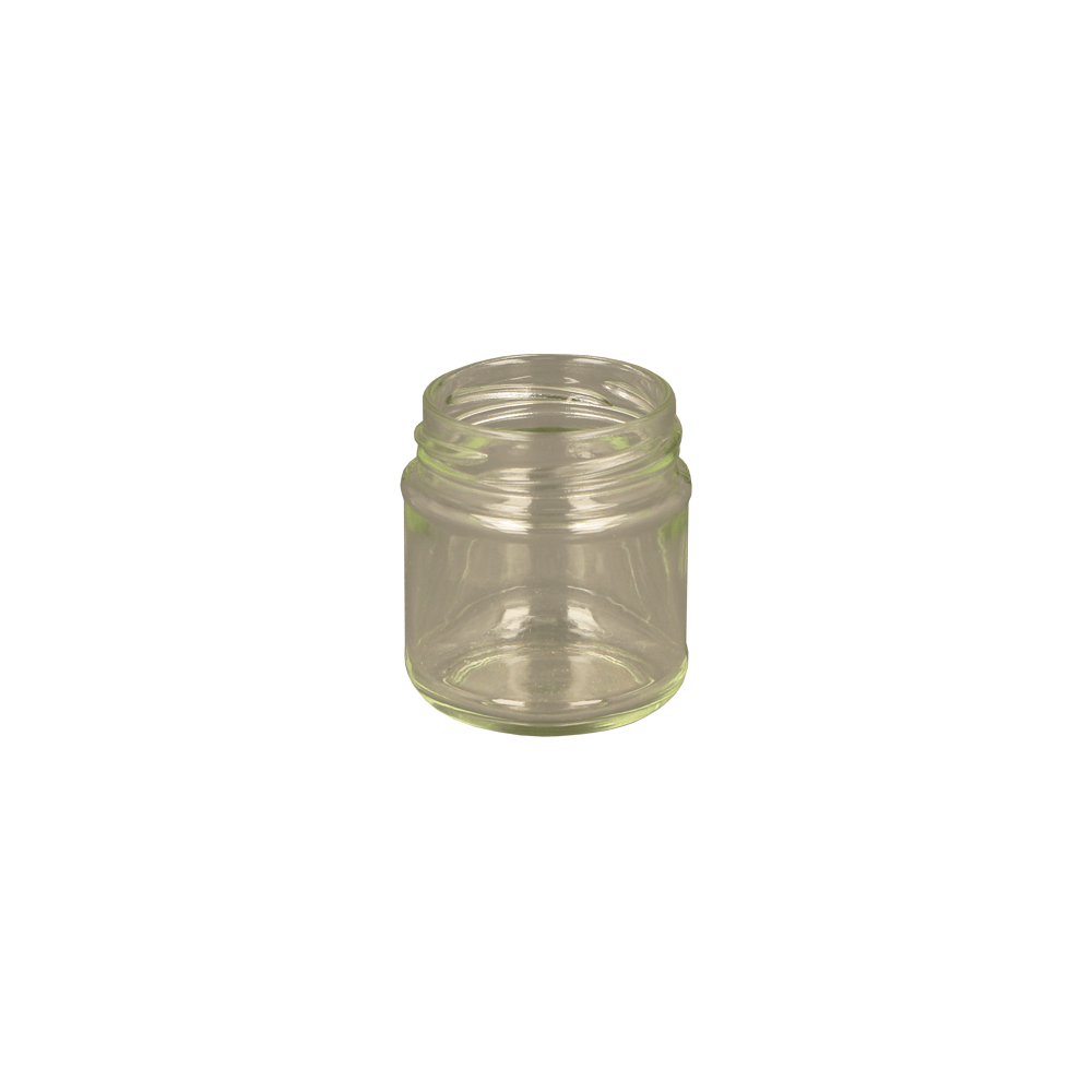 110ml Clear Glass Round Jar - Glass - Food Glass - Coloured Bottles