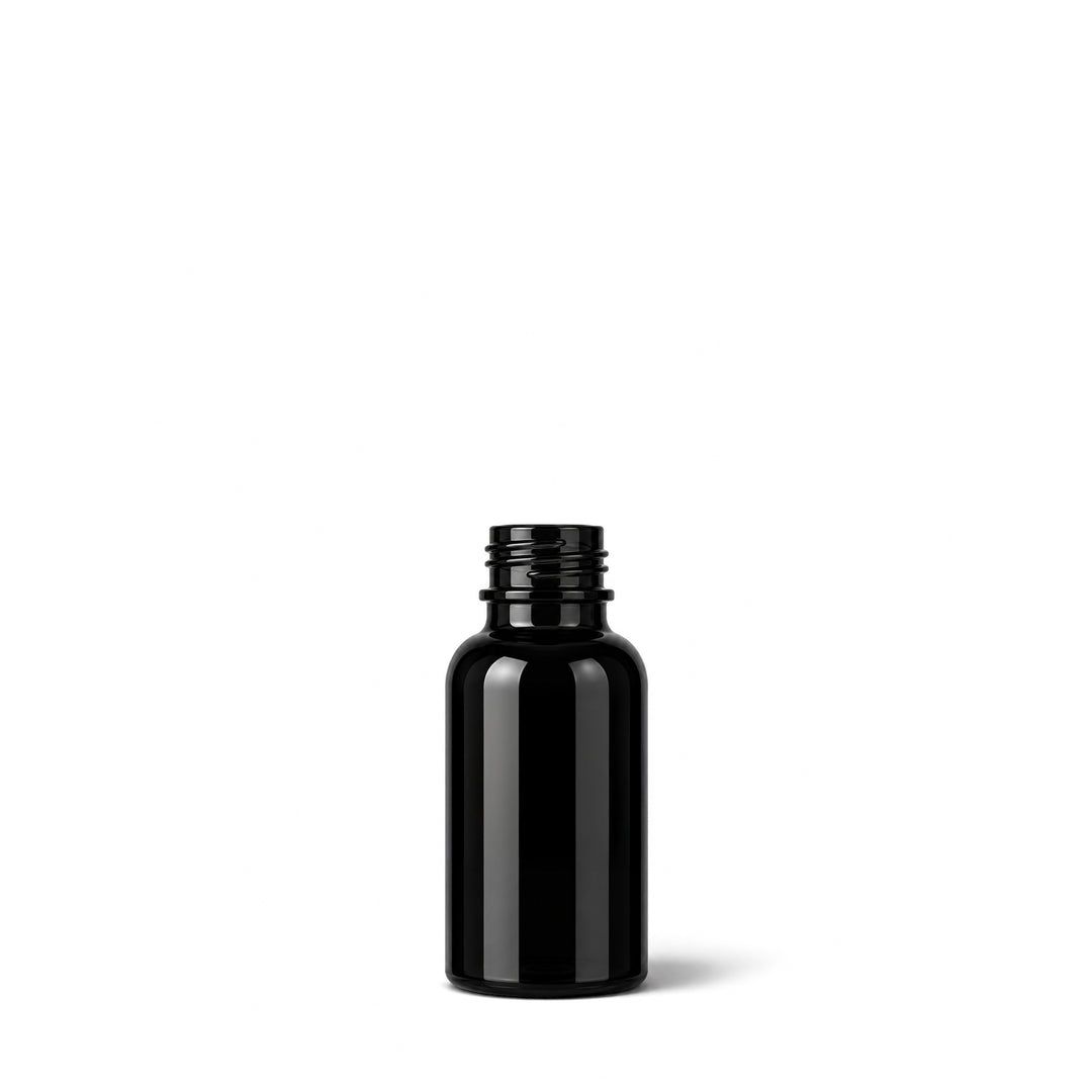 Tropfflaschen – 15 ml schwarze Tropfflasche aus Glas