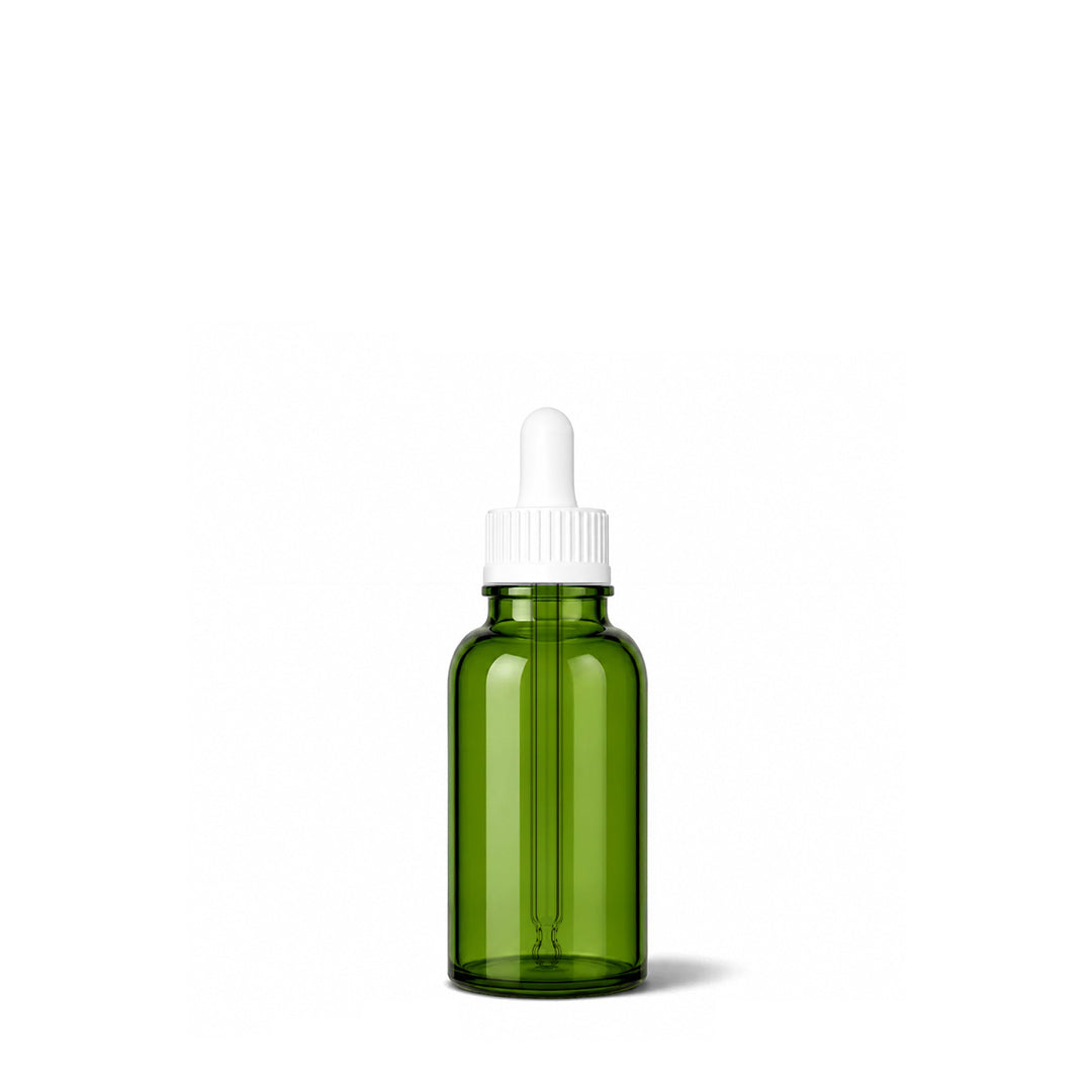 15ml Green Glass Dropper Bottle - Glass - Aromatherapy Glass - Coloured Bottles