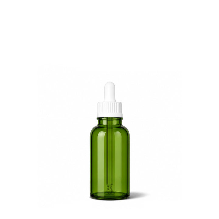 15ml Green Glass Dropper Bottle - Glass - Aromatherapy Glass - Coloured Bottles