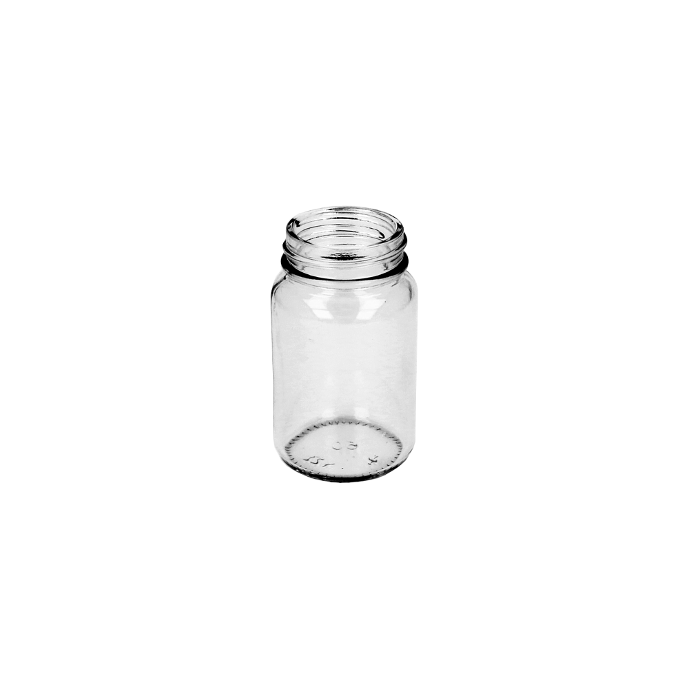 30ml Clear Glass Powder Jar - Glass - Medical Glass - Coloured Bottles