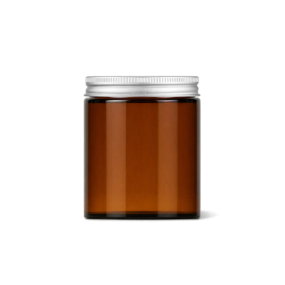 180ml Amber Glass Squat Jar - Glass - Cosmetic Glass - Coloured Bottles