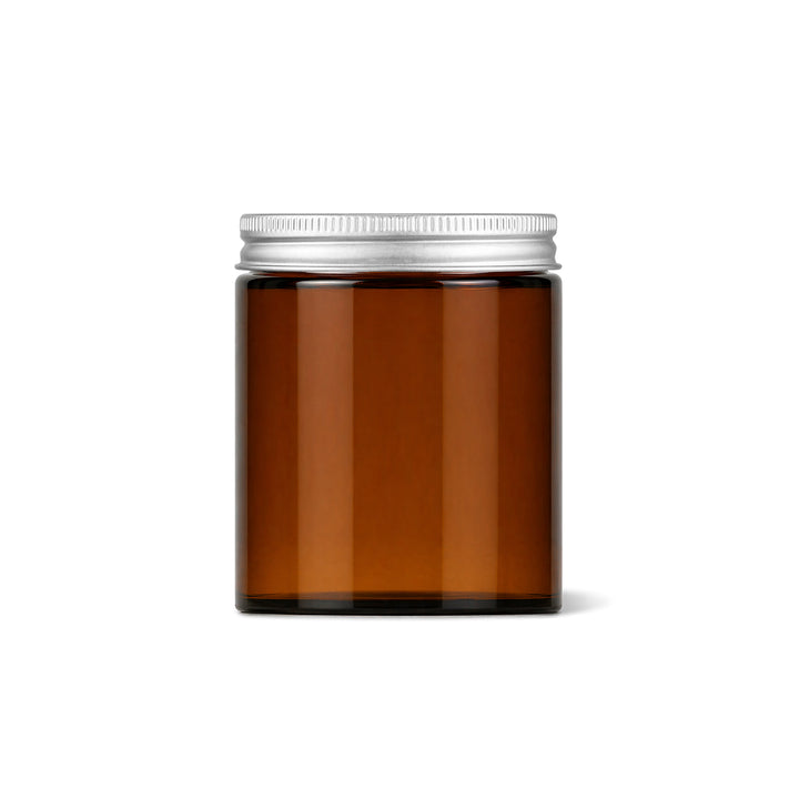 180ml Amber Glass Squat Jar - Glass - Cosmetic Glass - Coloured Bottles