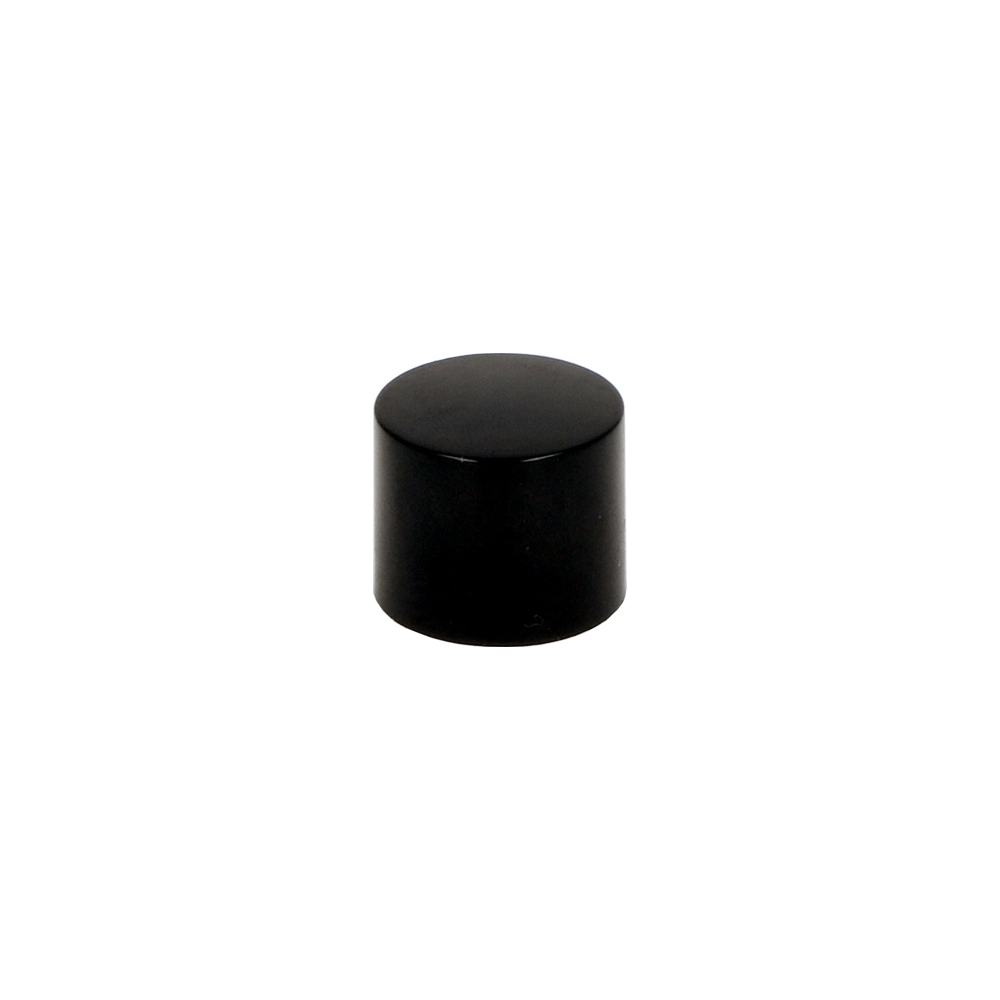 GL17 Black Short Rollette Cap - Caps - Rollette Caps - Coloured Bottles