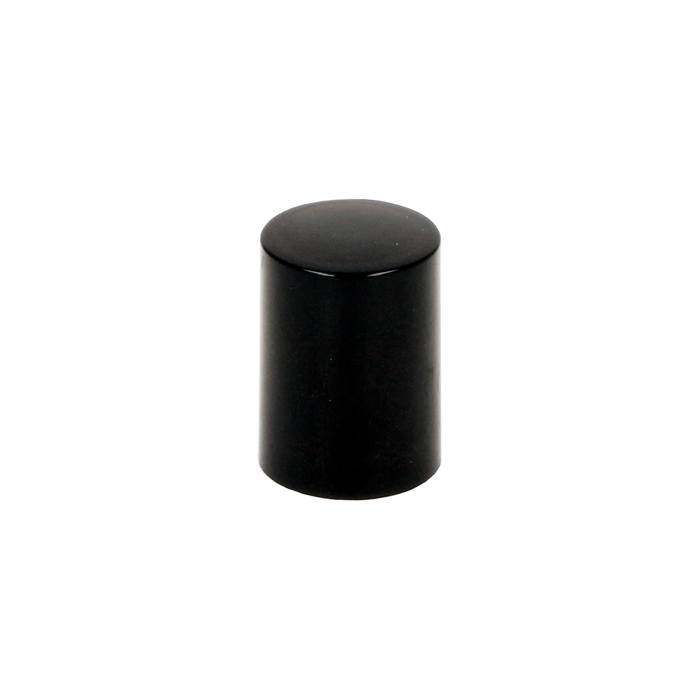 GL17 Black Tall Rollette Cap - Caps - Rollette Caps - Coloured Bottles