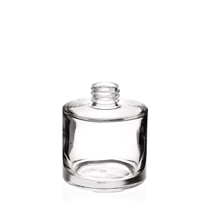 200ml Clear Glass Round Diffuser Bottle (Screw Neck) - Glass - Diffuser Glass - Coloured Bottles