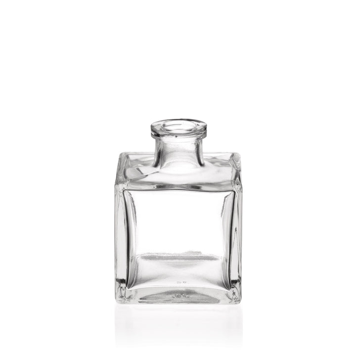 200ml Clear Glass Square Diffuser Bottle (Cork Neck) - Glass - Diffuser Glass - Coloured Bottles