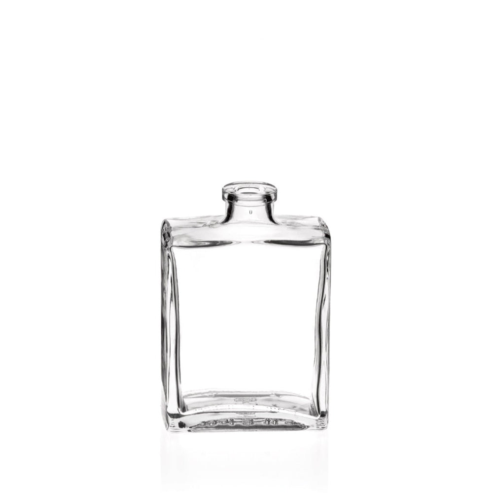 200ml Clear Glass Capri Rectangular Diffuser Bottle (cork neck) - Glass - Diffuser Glass - Coloured Bottles