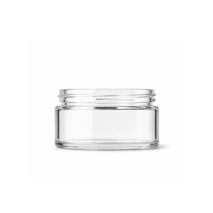 200ml Clear Glass Cuban Jar (89R3) - Glass - Cosmetic Glass - Coloured Bottles