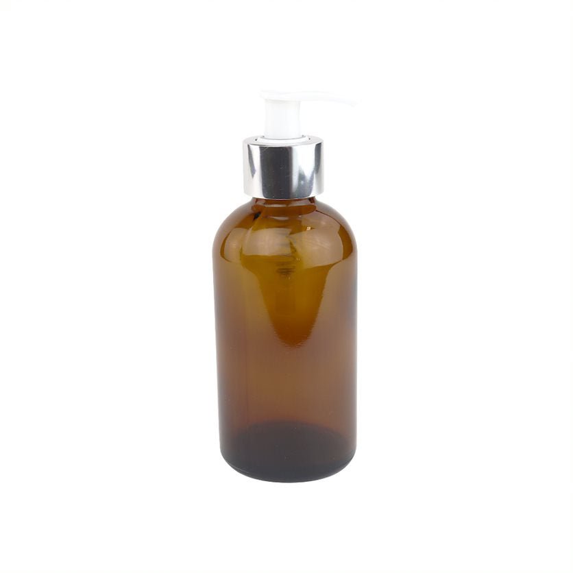 200ml Amber Glass Boston Round Bottle - Glass - Medical Glass - Coloured Bottles