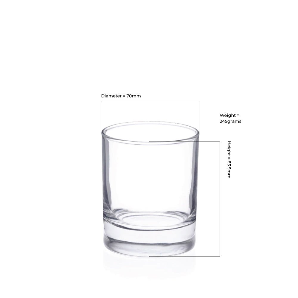 20cl Clear Karen Candle Glass - Glass - Candle Glass - Coloured Bottles