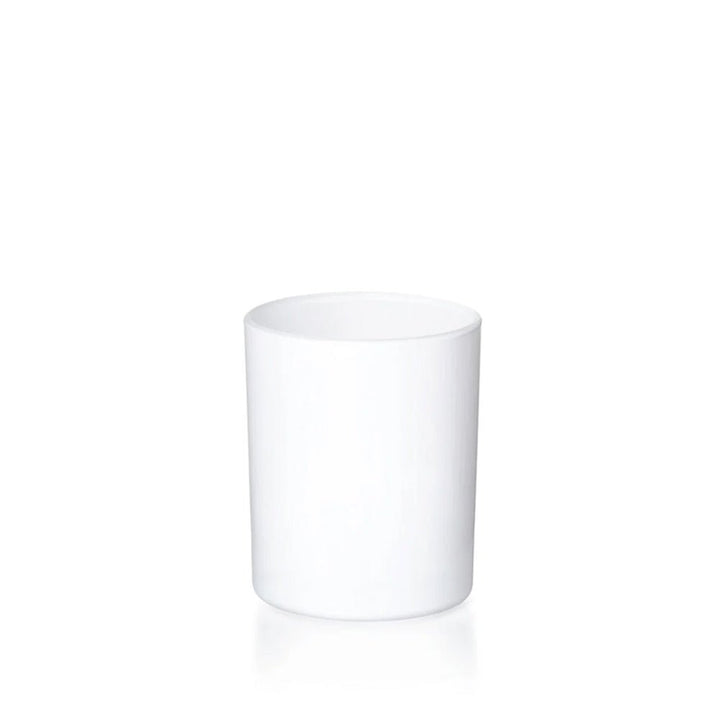 20cl Matt White Karen Candle Glass - Glass - Candle Glass - Coloured Bottles