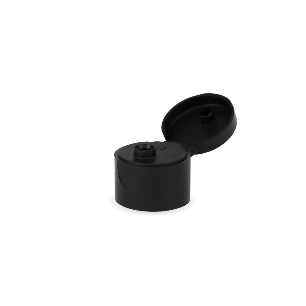 24/415 Black Flip Top Cap - Caps - Coloured Bottles