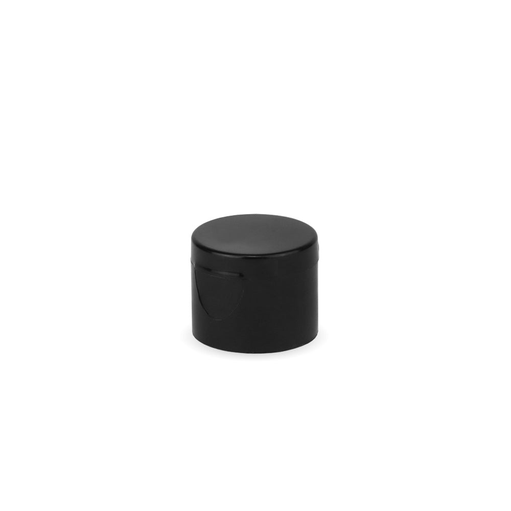24/415 Black Flip Top Cap - Caps - Coloured Bottles