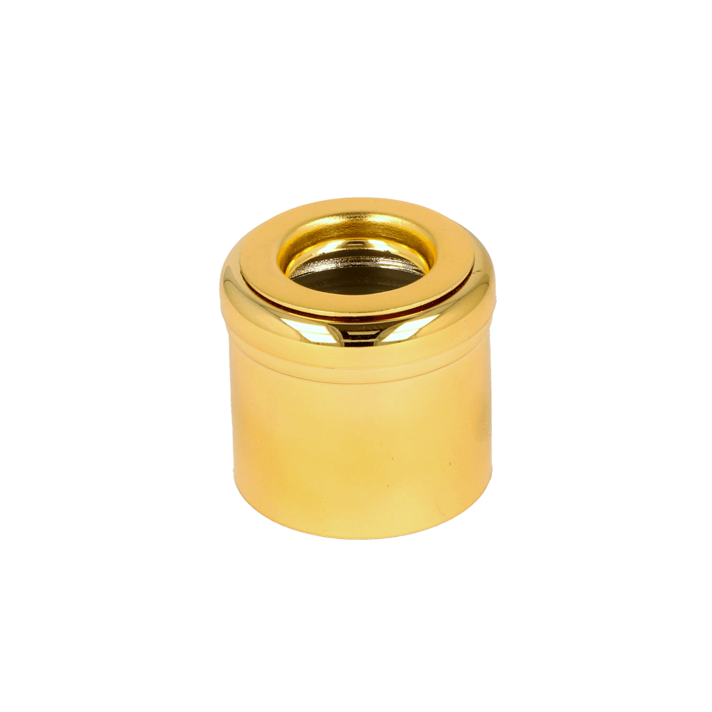 28/410 Mushroom Gloss Gold Diffuser Cap - Caps - Diffuser Caps - Coloured Bottles