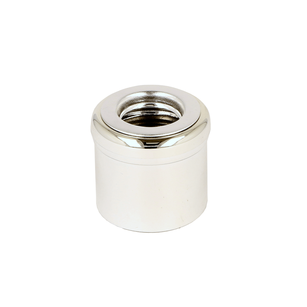 28/410 Mushroom Gloss Silver Diffuser Cap - Caps - Diffuser Caps - Coloured Bottles