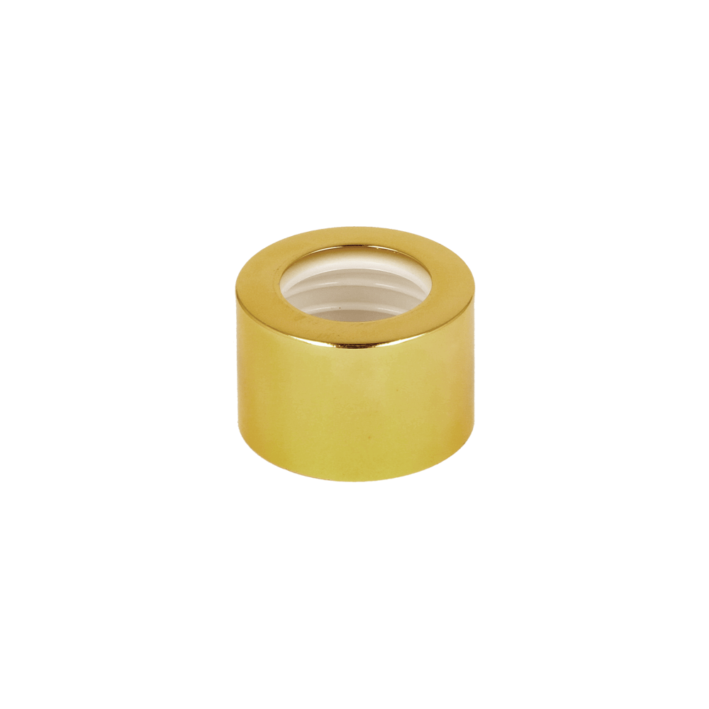 28/410 Gloss Gold Metal Shelled Diffuser Cap - Caps - Diffuser Caps - Coloured Bottles