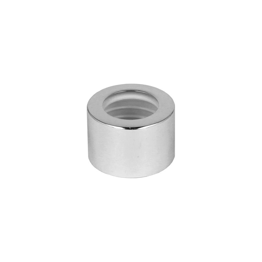 28/410 Gloss Silver Metal Shelled Diffuser Cap - Caps - Diffuser Caps - Coloured Bottles