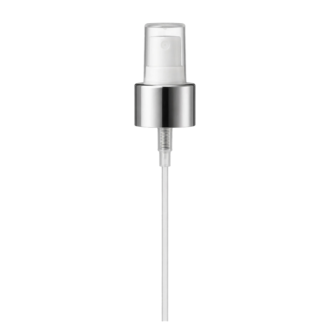 24R3 Silver Atomiser (For a Cosmetic Bottle) - Caps - Sprays & Pumps - Coloured Bottles