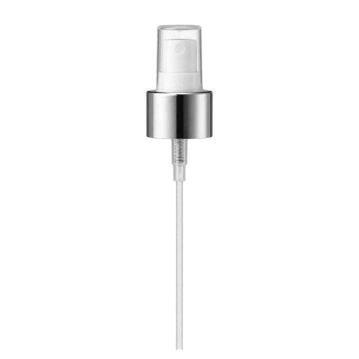 24R3 Silver Atomiser (For a Cosmetic Bottle) - Caps - Sprays & Pumps - Coloured Bottles
