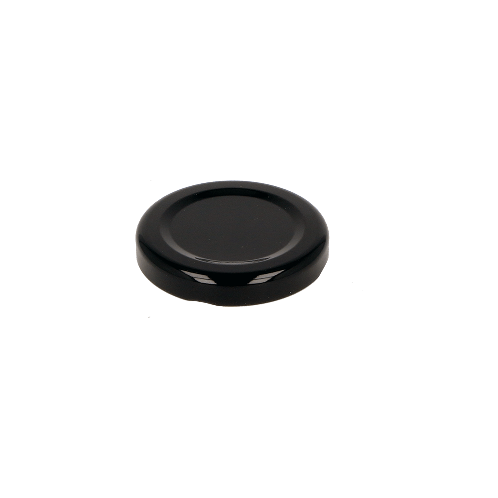 T/O 43 Black Lid for Jar - Caps - Food Caps - Coloured Bottles