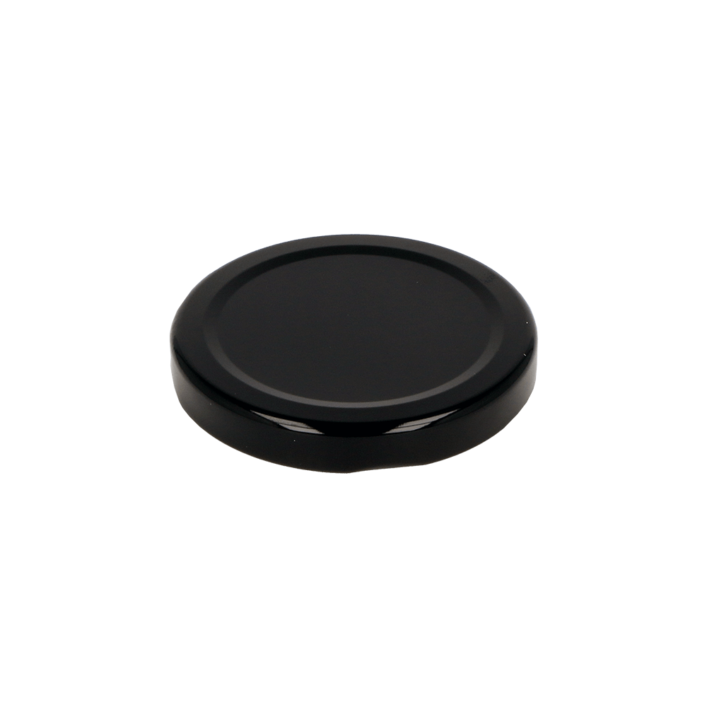T/O 58 Black Lid for Jar - Caps - Food Caps - Coloured Bottles
