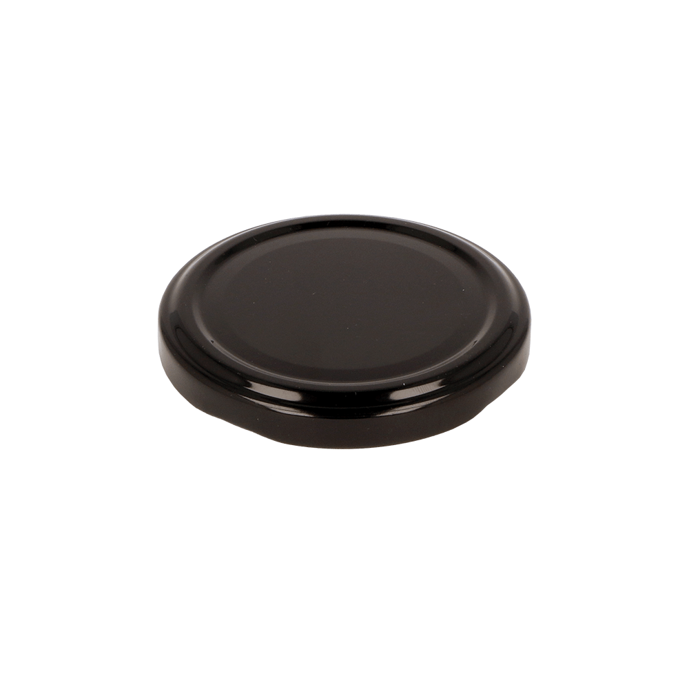 T/O 66 Black Lid for Jar - Caps - Food Caps - Coloured Bottles