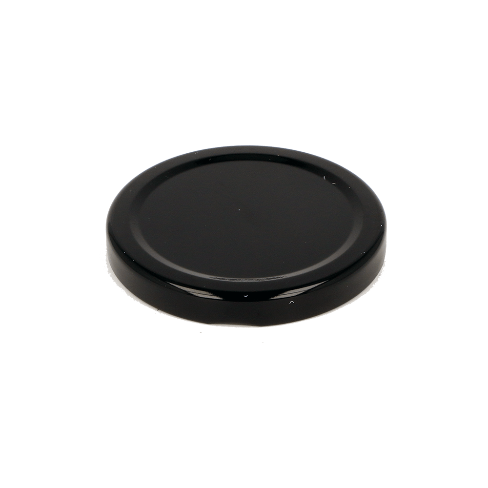 T/O 82 Black Lid for Jar - Caps - Food Caps - Coloured Bottles