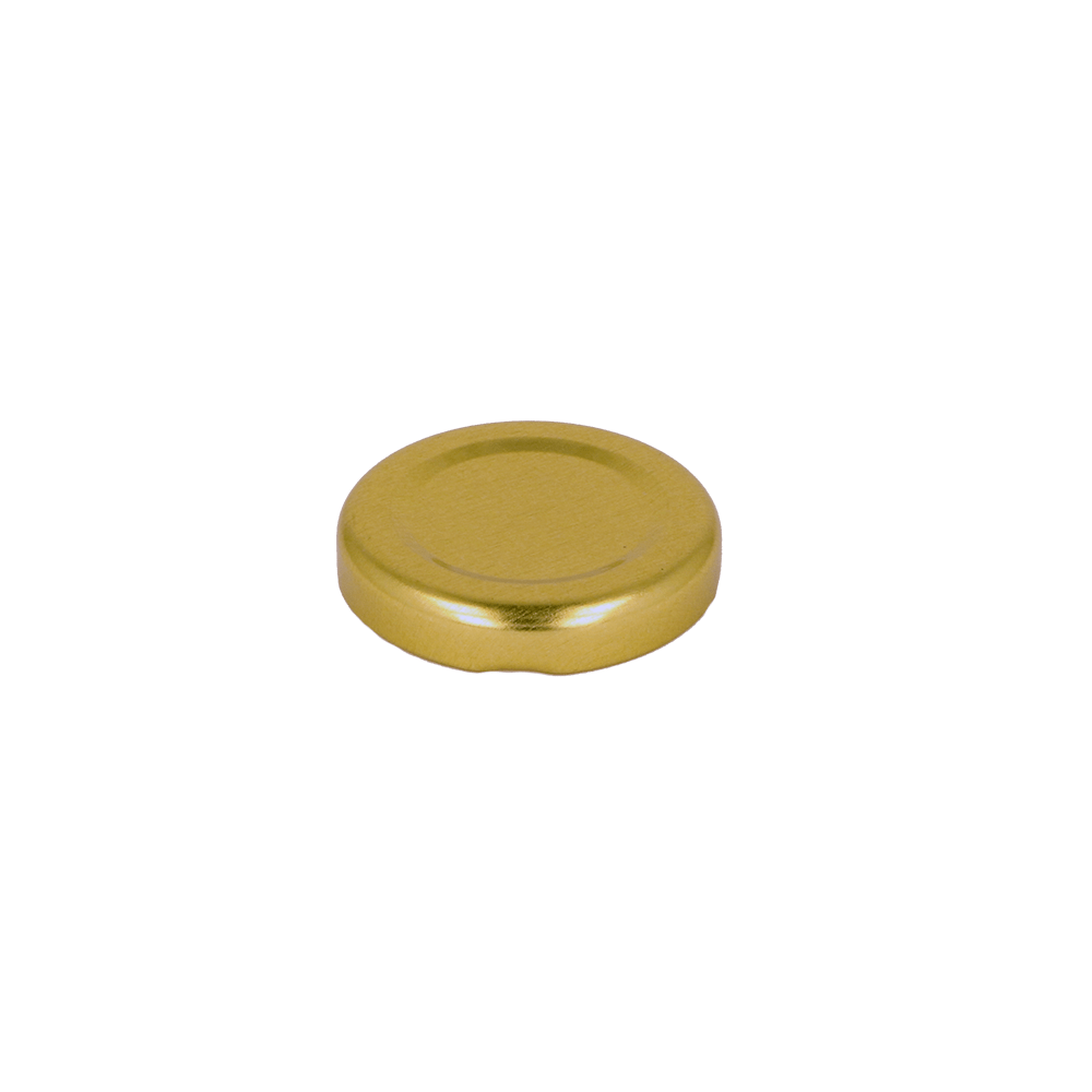 T/O 43 Gold Lid for Jar - Caps - Food Caps - Coloured Bottles