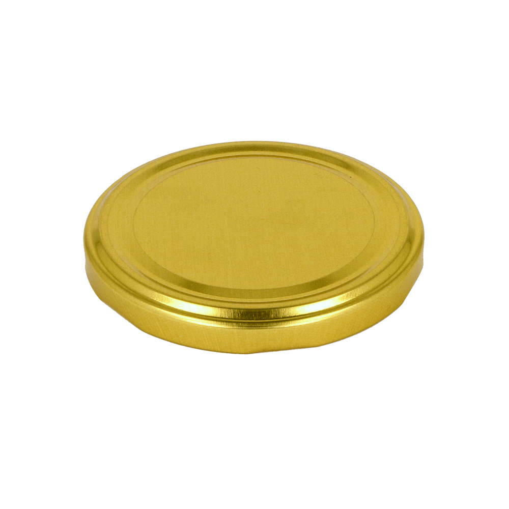 T/O 82 Gold Lid for Jar - Caps - Food Caps - Coloured Bottles
