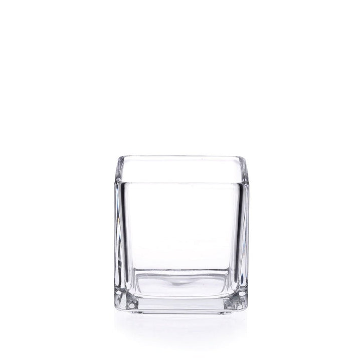 25cl Clear Square Candle Glass - Glass - Candle Glass - Coloured Bottles