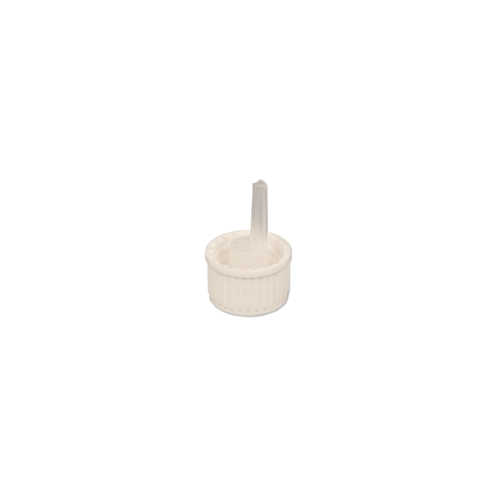 GL18 0.7mm White Dripper Cap - Caps - Dropper Caps - Coloured Bottles
