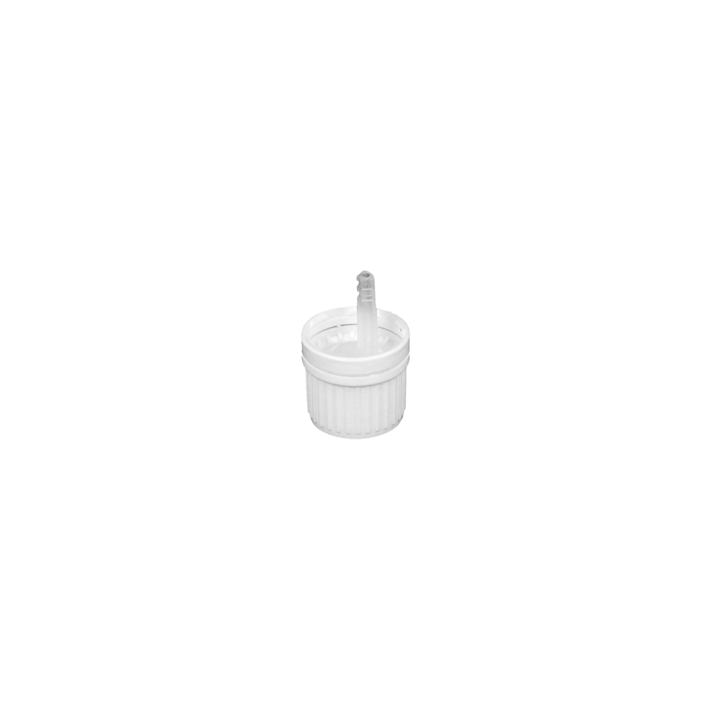 GL18 0.7mm White Dripper Cap T/E - Caps - Dropper Caps - Coloured Bottles