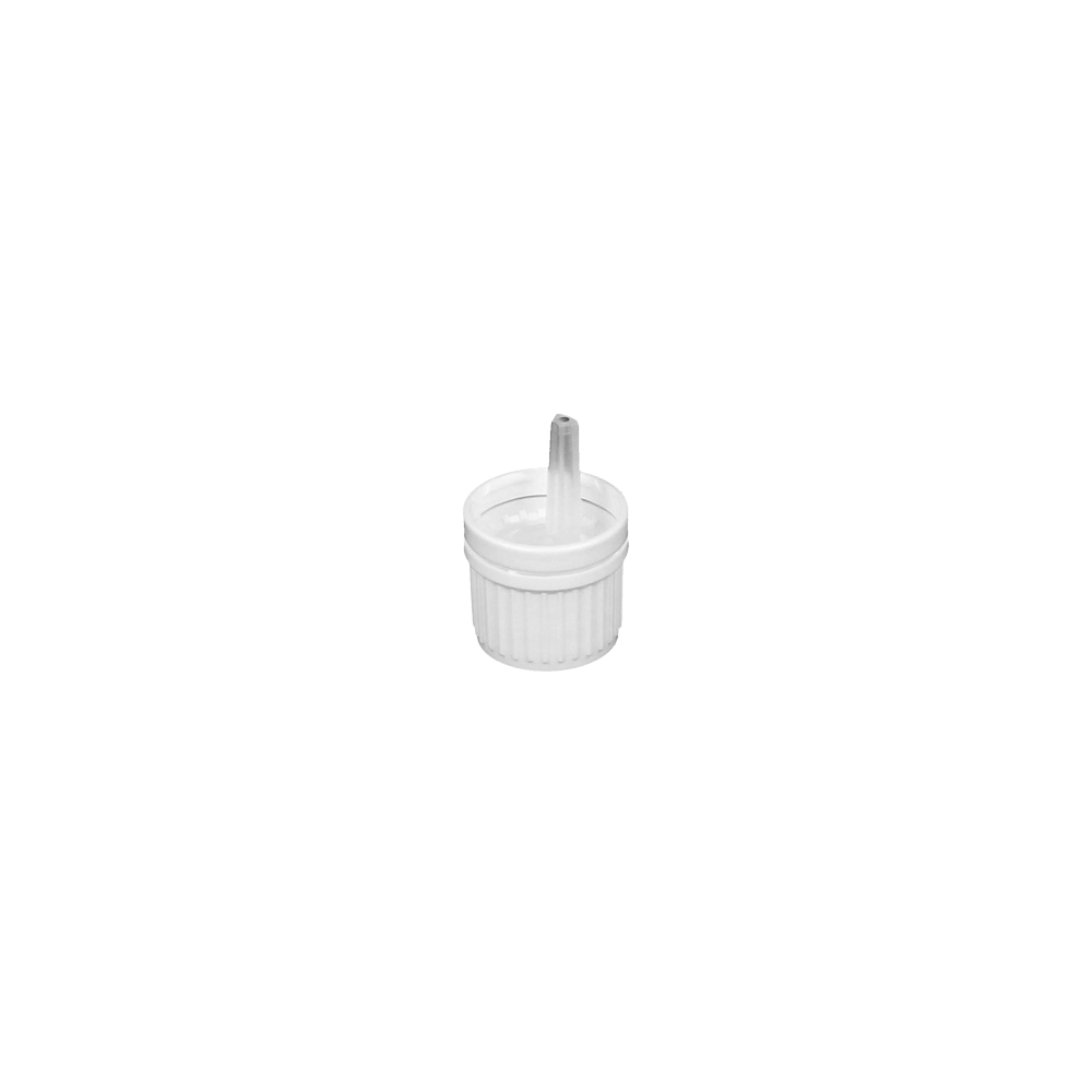 GL18 2.0mm White Dripper T/E Cap - Caps - Dropper Caps - Coloured Bottles