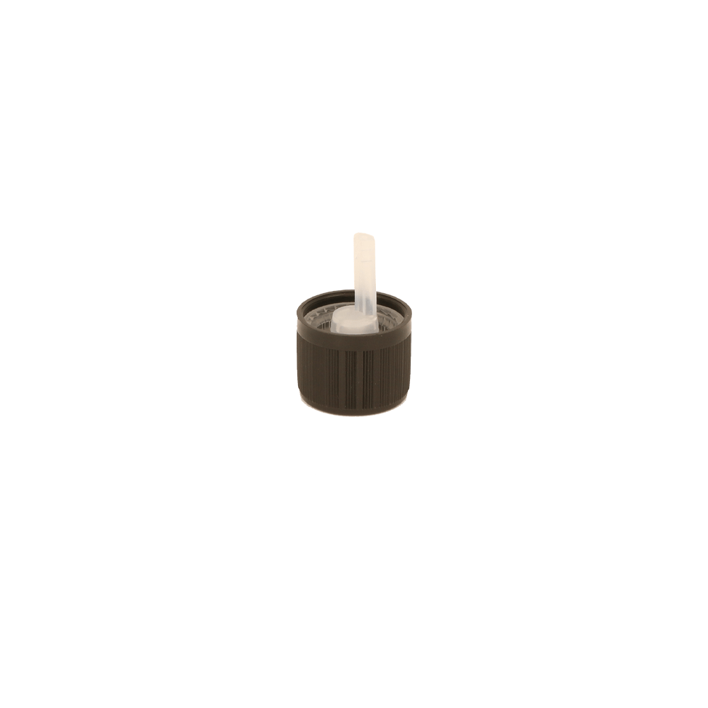 GL18 0.7mm Black Dripper Cap Child Proof - Caps - Dropper Caps - Coloured Bottles
