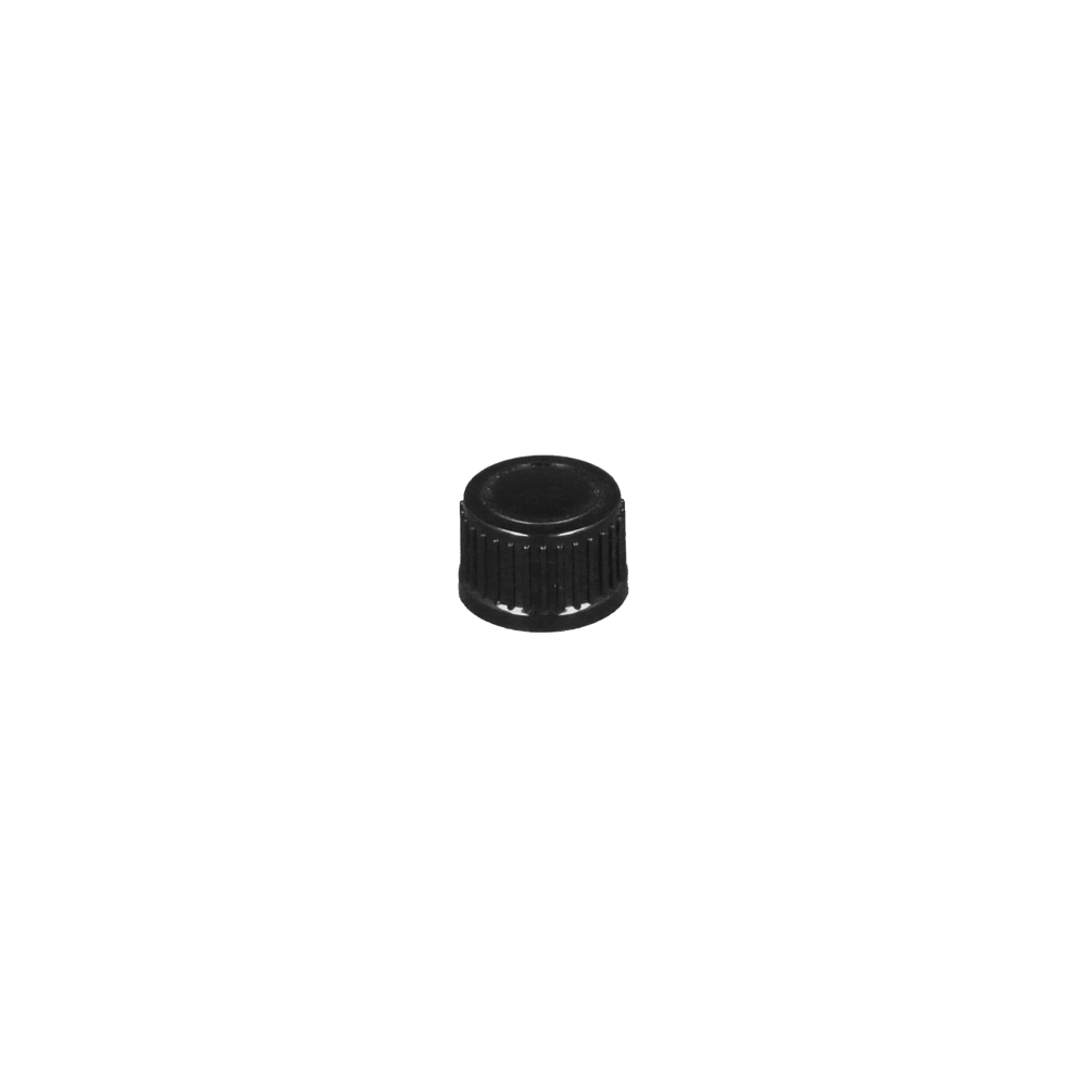 GL18 Black Boreseal Cap - Caps - Dropper Caps - Coloured Bottles