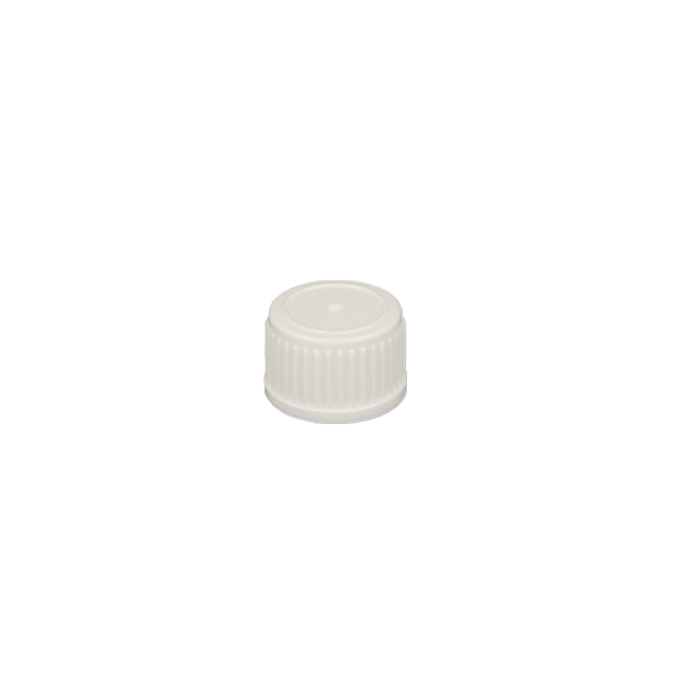 GL18 White Boreseal Cap - Caps - Dropper Caps - Coloured Bottles