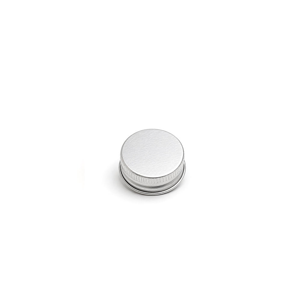 28R3 Aluminium Lid Matt with EPE Liner - Caps - Candle Lids - Coloured Bottles